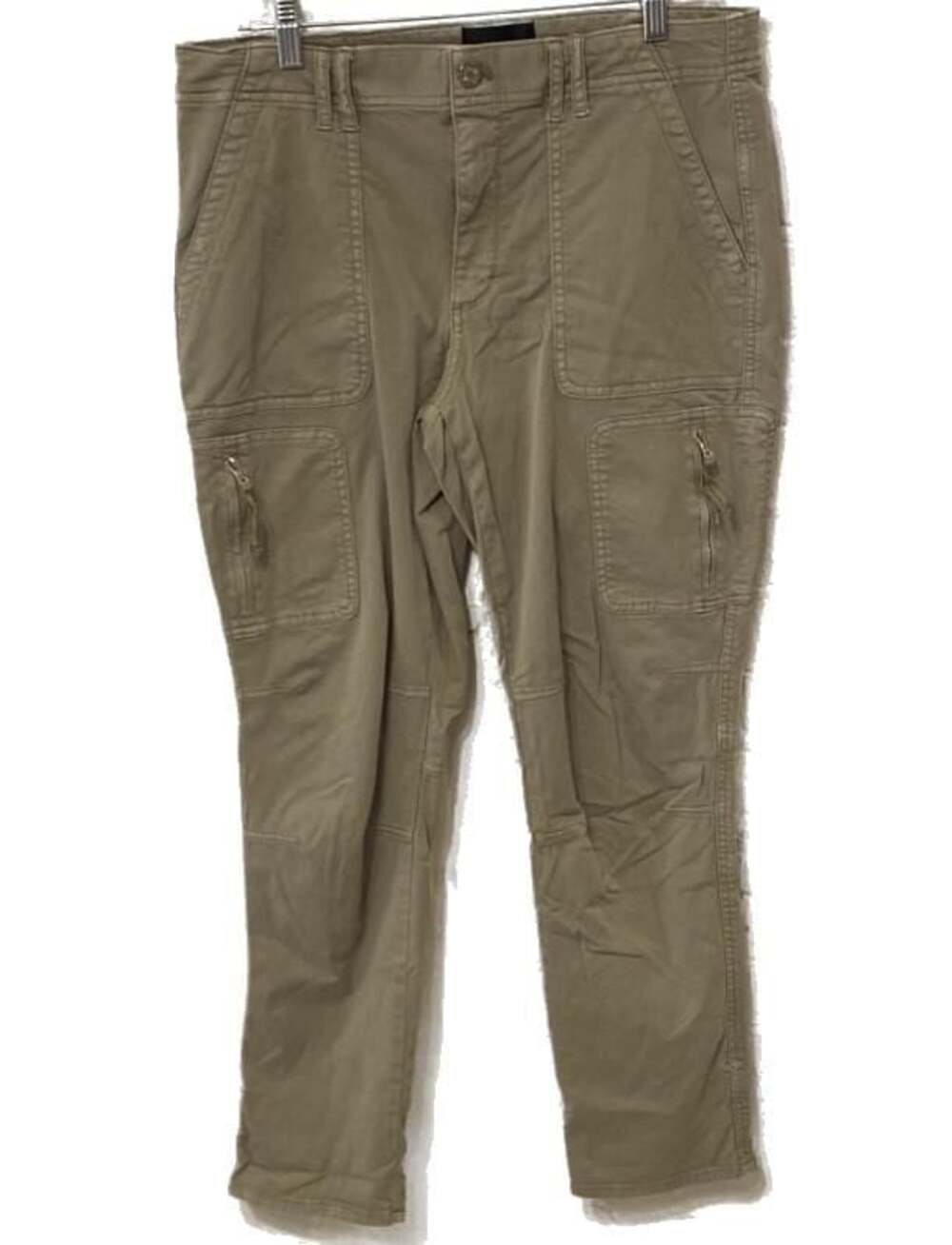 White House Black Market Women's Mid-Rise Straight Crop Cargo Pants Size 4